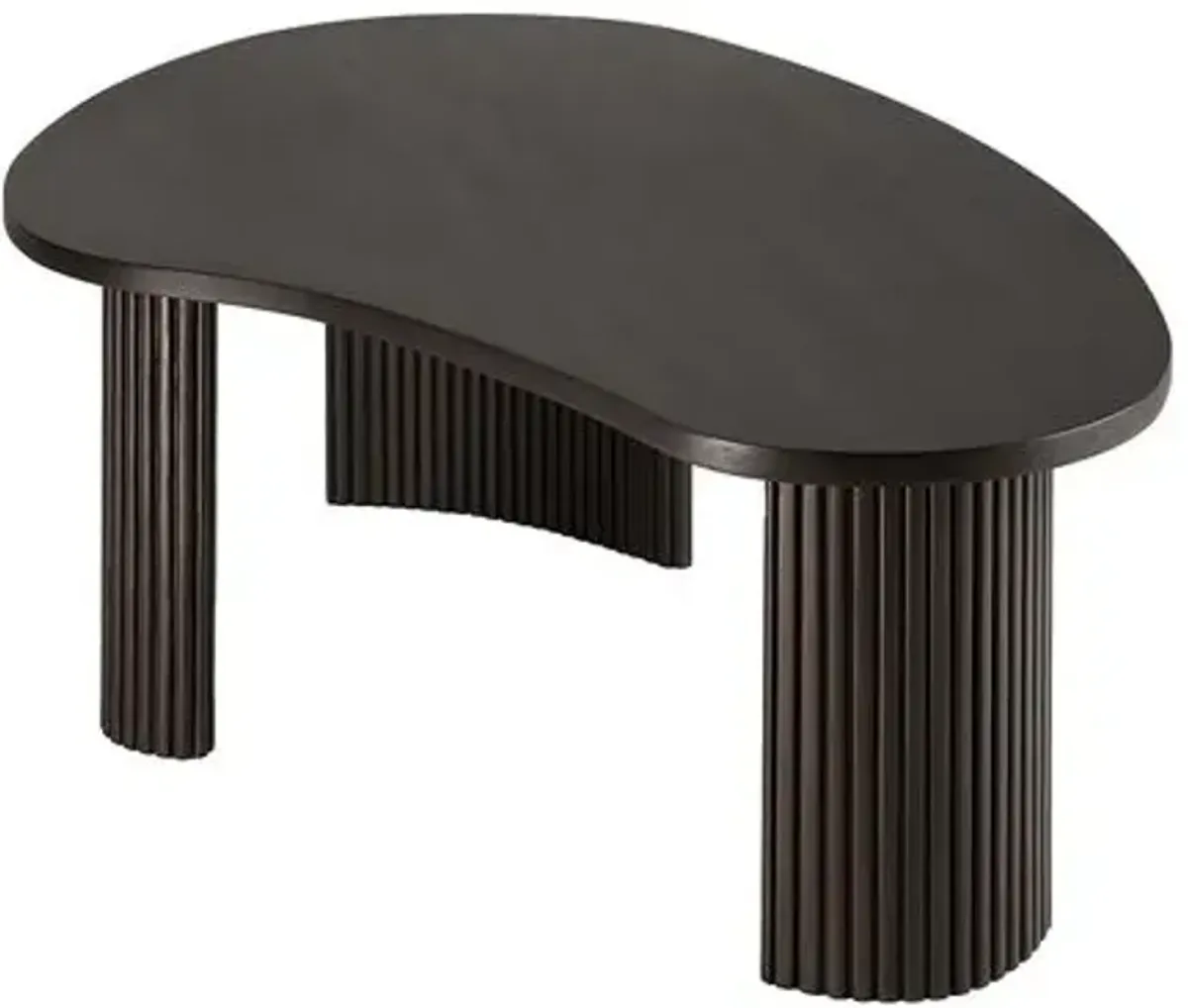 Boomerang Coffee Table - Mahogany Dark Brown - Ethnicraft