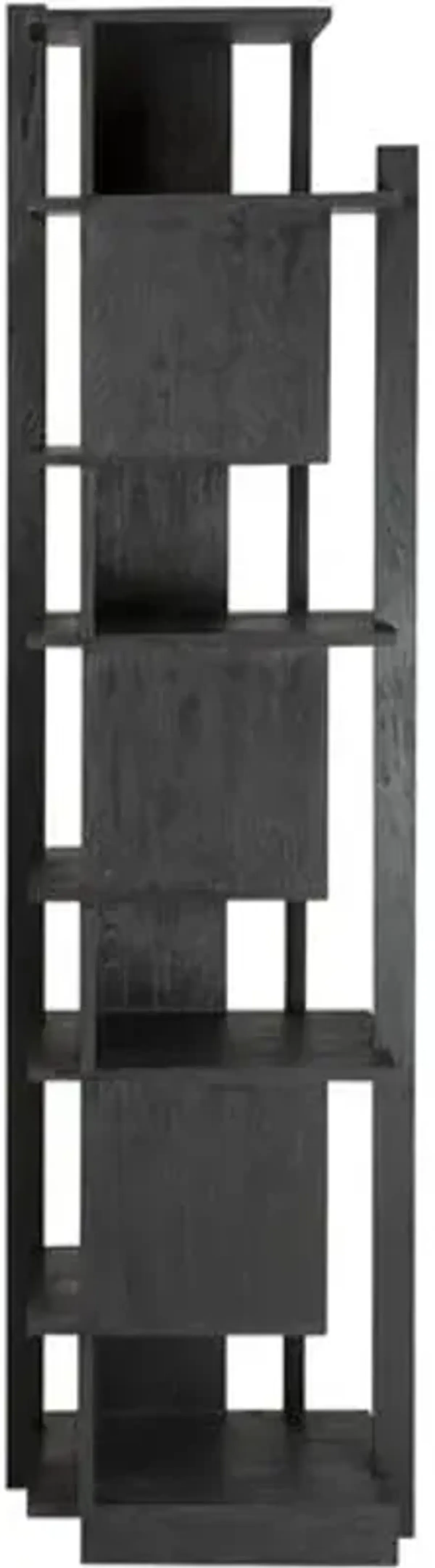 Abstract Column Teak Bookcase - Black - Ethnicraft