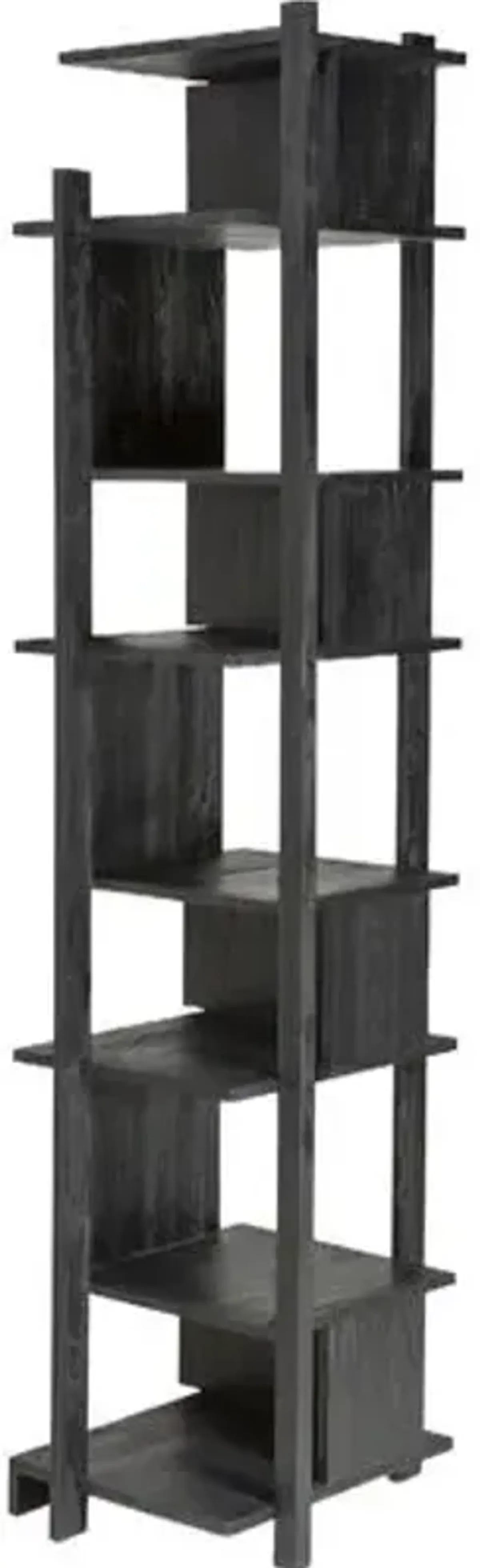 Abstract Column Teak Bookcase - Black - Ethnicraft