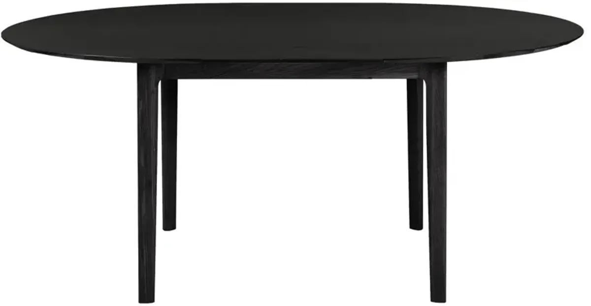 Bok Round/Oval Extendable Dining Table - Black Oak - Ethnicraft