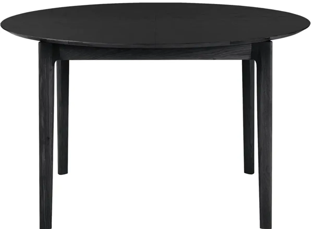 Bok Round/Oval Extendable Dining Table - Black Oak - Ethnicraft