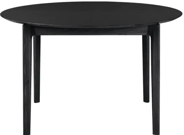 Bok Round/Oval Extendable Dining Table - Black Oak - Ethnicraft