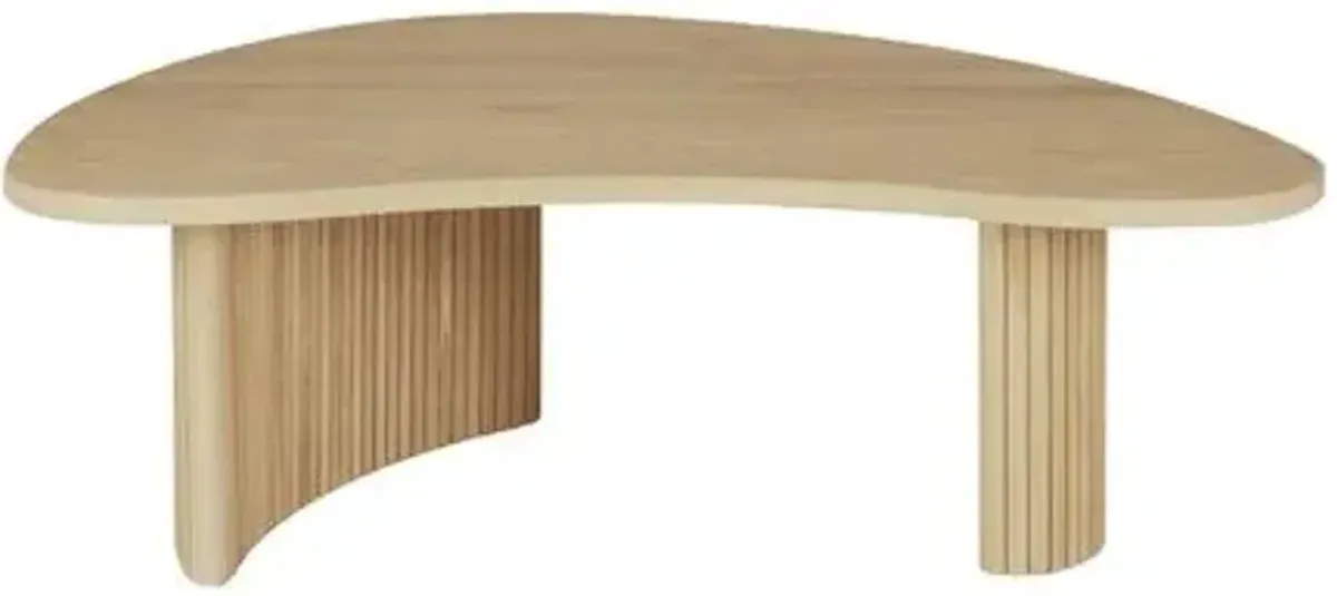 Boomerang Coffee Table - Oak - Ethnicraft - Beige