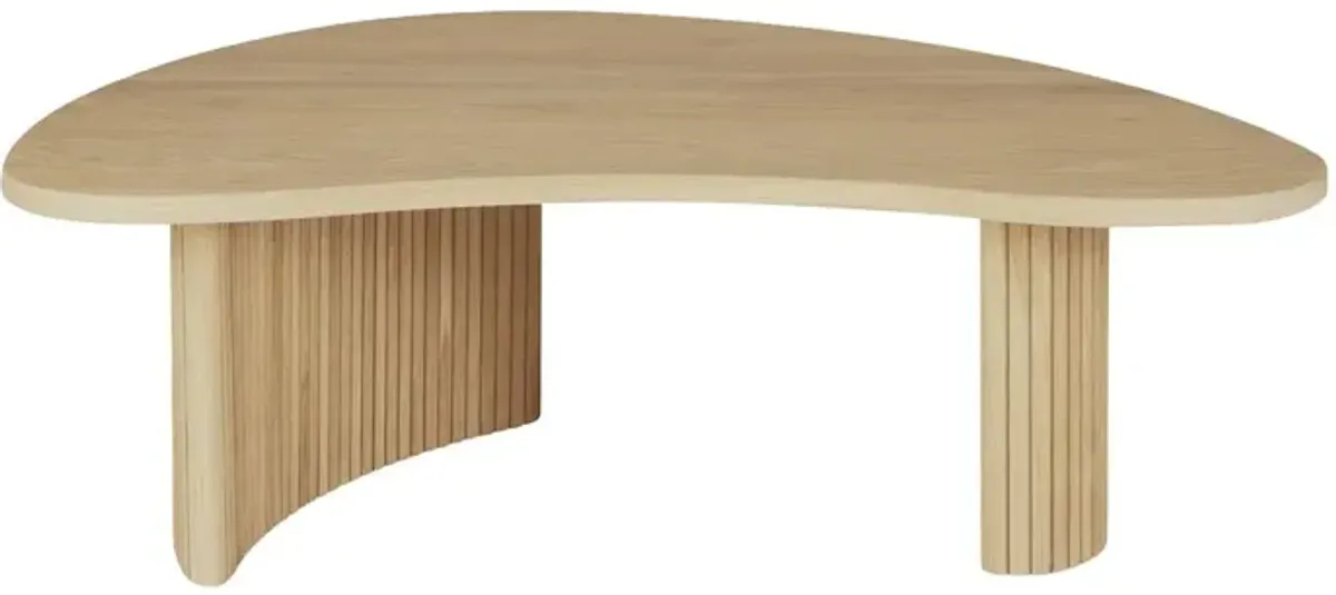 Boomerang Coffee Table, Oak