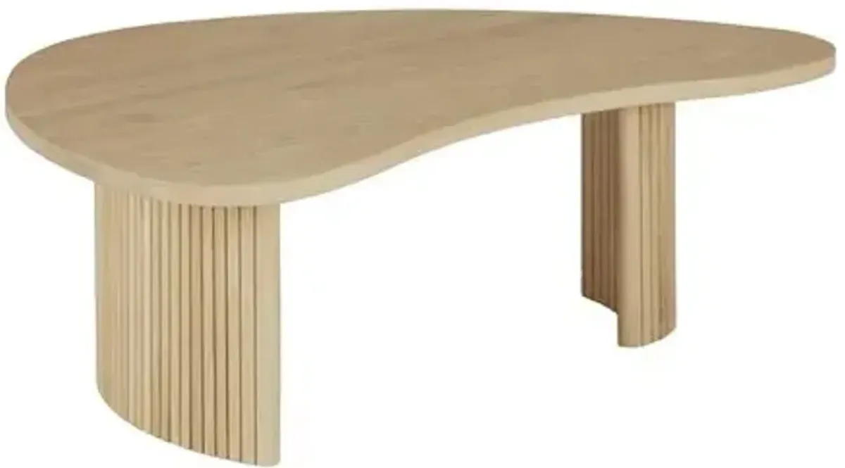 Boomerang Coffee Table - Oak - Ethnicraft - Beige