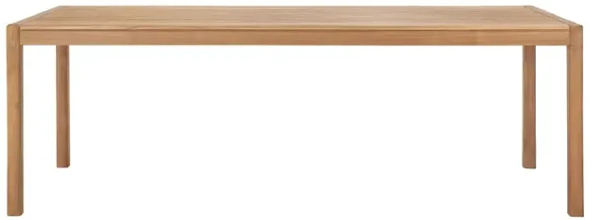 Jack Outdoor Teak Dining Table, Natural