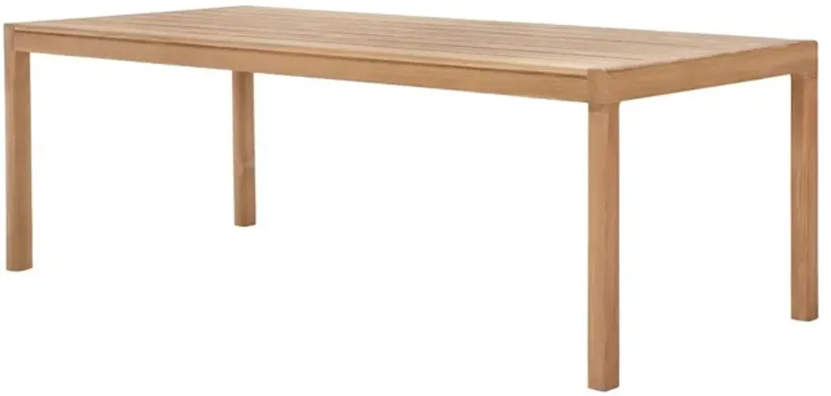 Jack Outdoor Teak Dining Table, Natural
