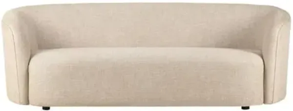 Ellipse Curved Back 85" Sofa - Oatmeal - Ethnicraft