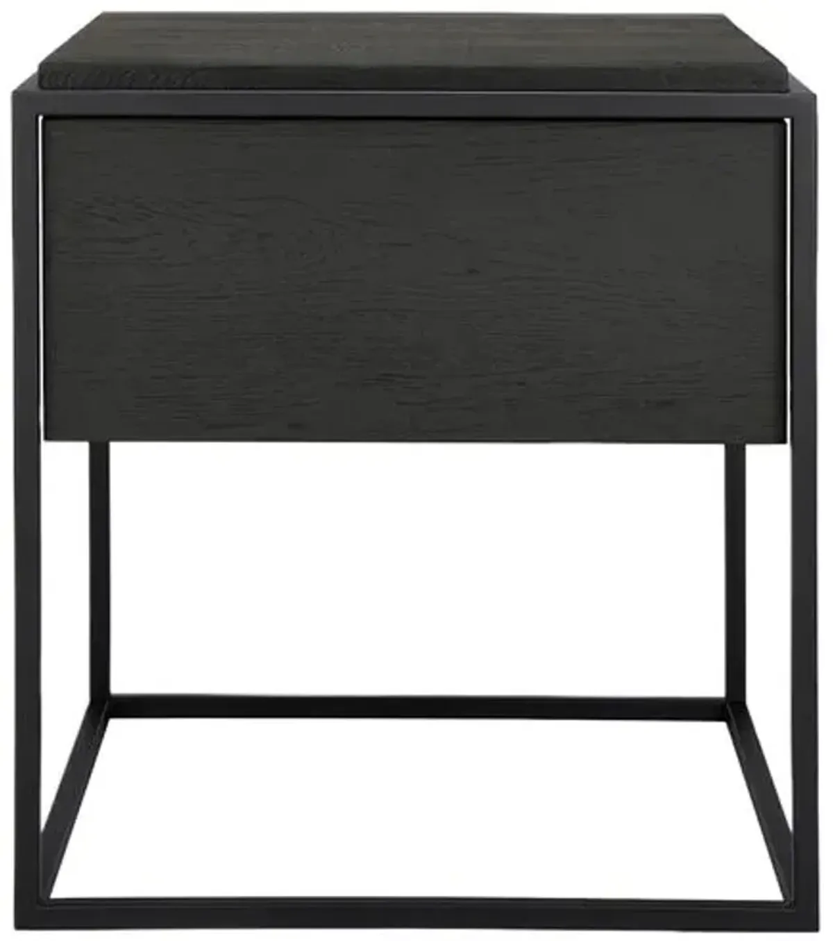 Monolit 1-Drawer Bedside Table - Oak Black - Ethnicraft