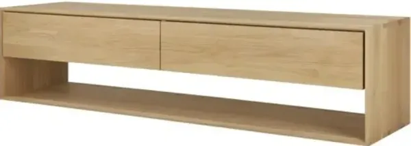 Nordic 1-Drawer TV Cupboard - Oak - Ethnicraft - Brown