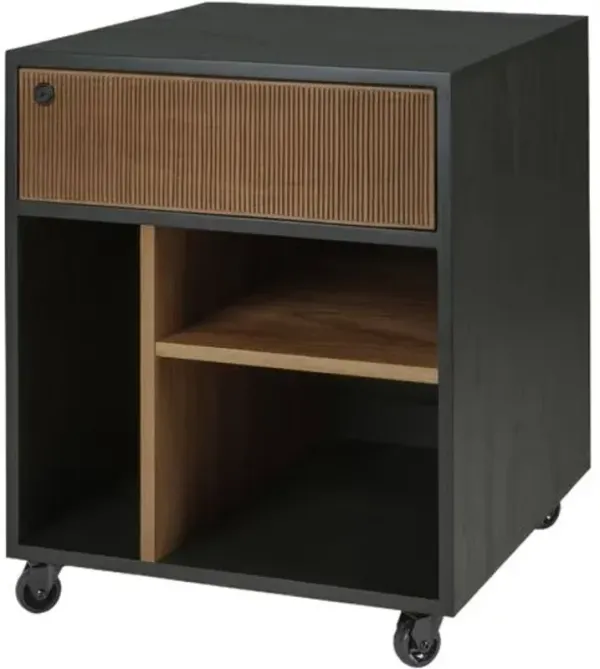 Oscar Drawer Unit - 1-Drawer - Teak Black - Ethnicraft