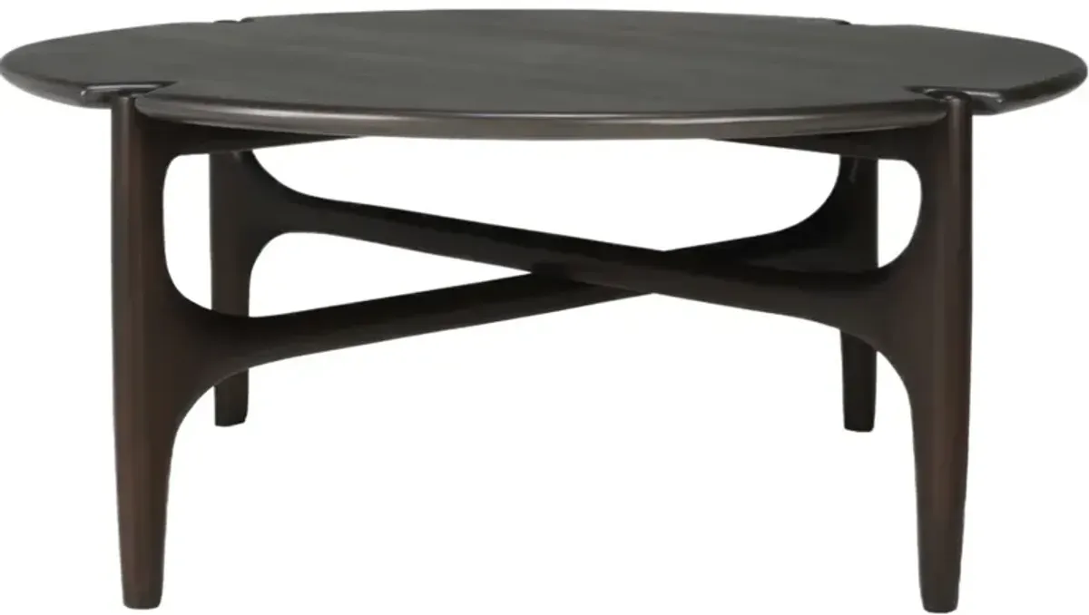 PI Coffee Table, Mahogany Dark Brown