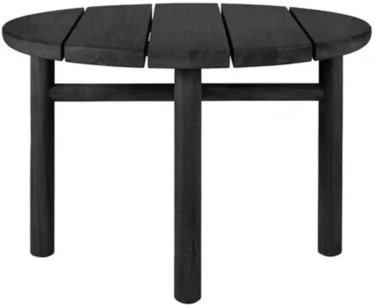 Quatro Outdoor Teak Coffee Table - Black - Ethnicraft