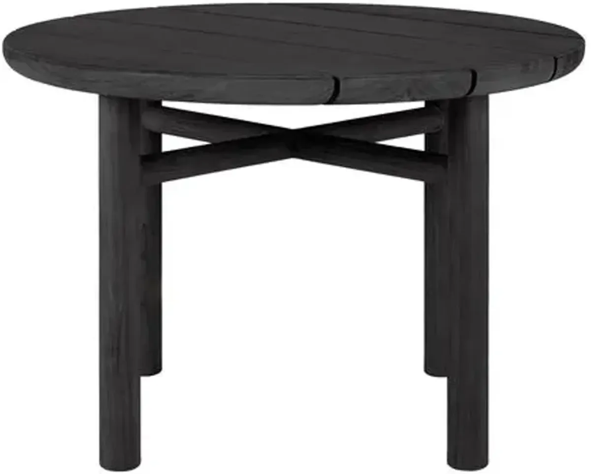 Quatro Outdoor Teak Coffee Table - Black - Ethnicraft