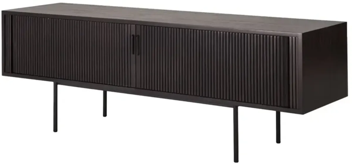 Roller Max 2 Door/1-Drawer TV Cupboard, Teak