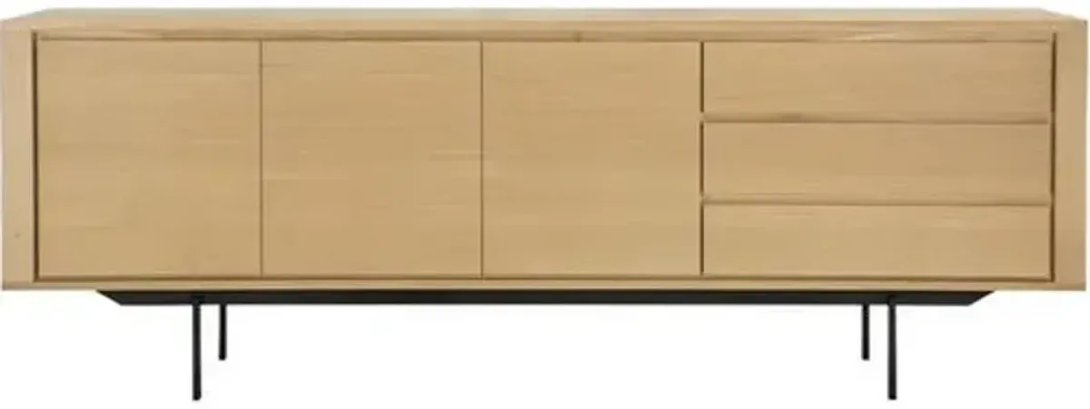 Shadow 3-Drawer Sideboard - Oak - Ethnicraft - Brown