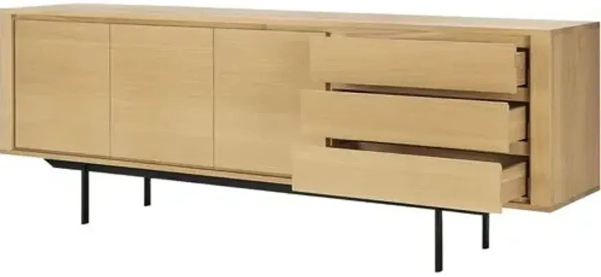 Shadow 3-Drawer Sideboard - Oak - Ethnicraft - Brown