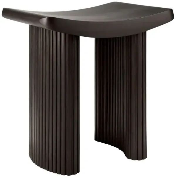 Roller Max Stool, Mahogany Dark Brown