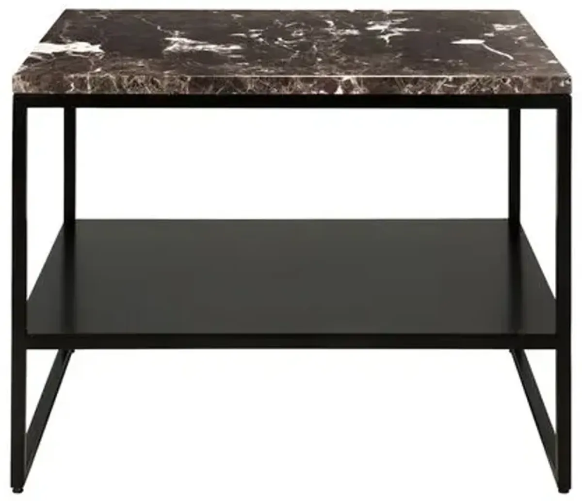 Stone Side Table - Dark Emperador - Ethnicraft - Brown