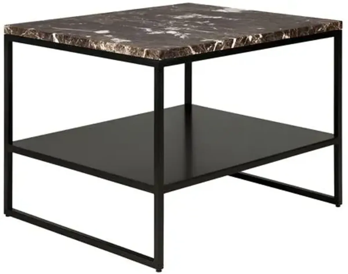 Stone Side Table - Dark Emperador - Ethnicraft - Brown