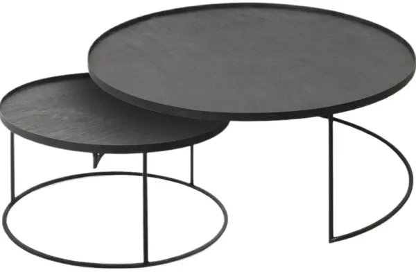 S/2 Tray Coffee Table, Black