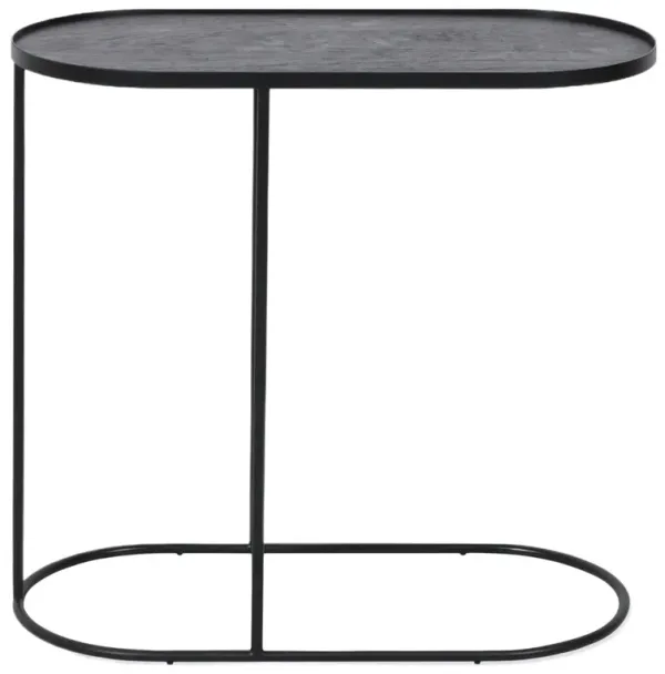 Tray Oval Side Table, Black