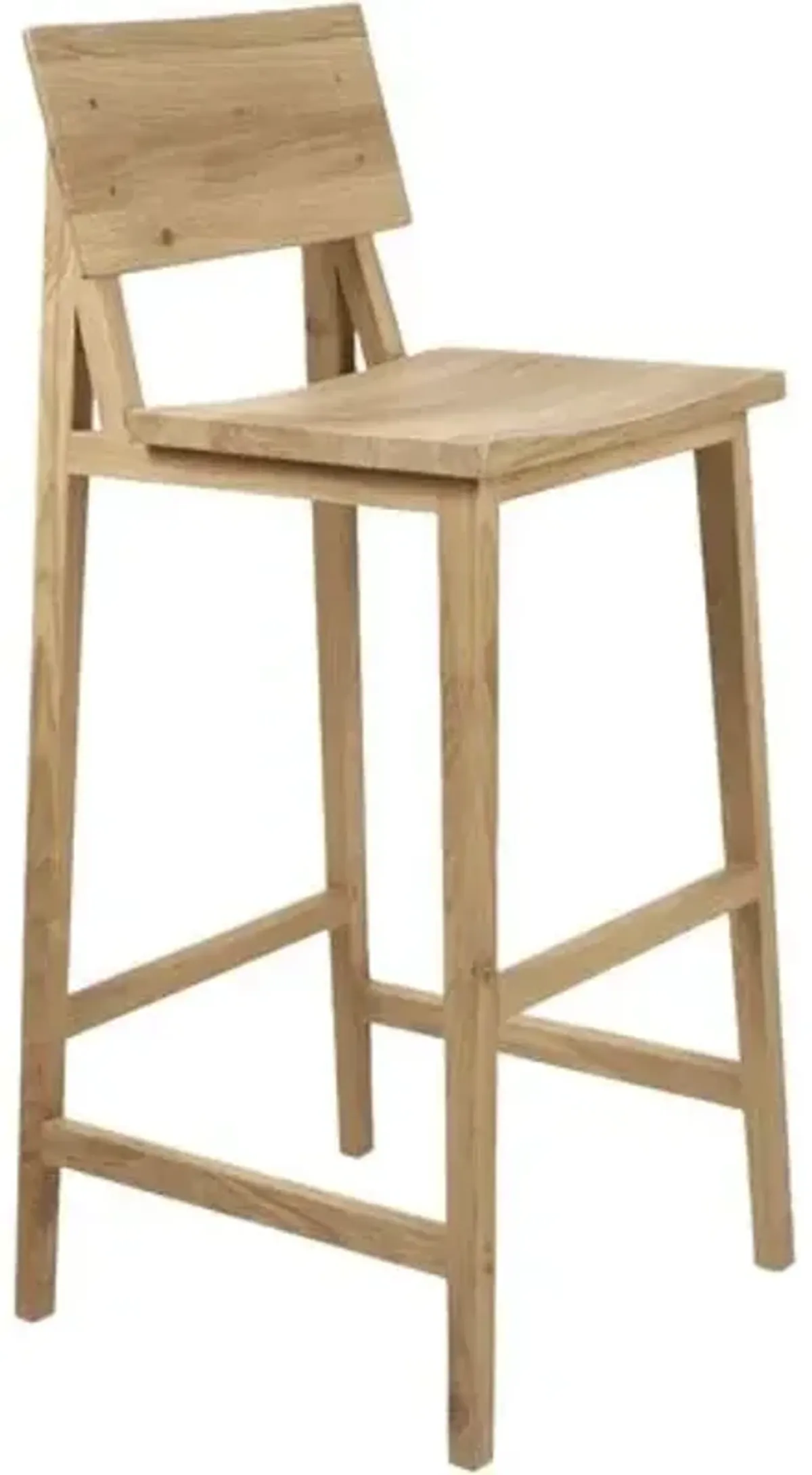 N4 Bar Stool - Oak - Ethnicraft - Brown