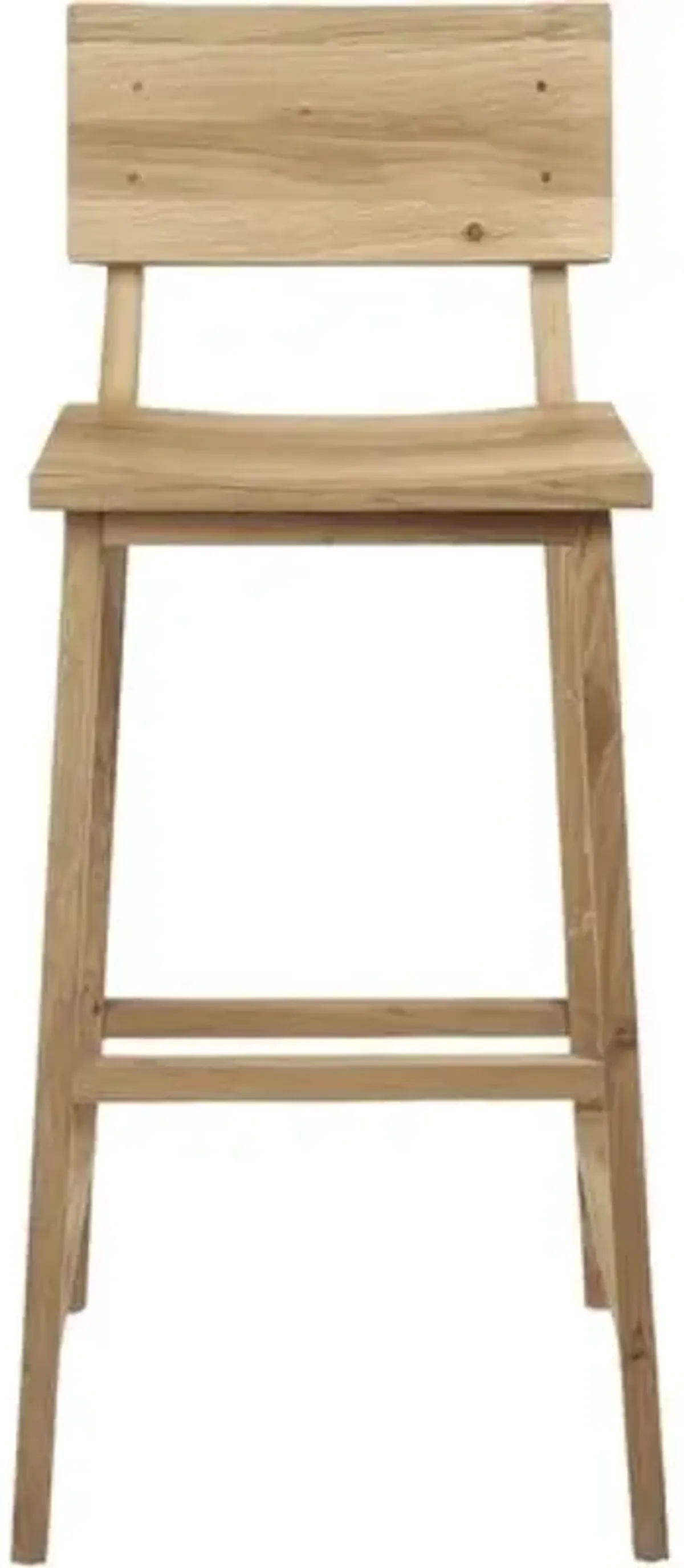 N4 Bar Stool - Oak - Ethnicraft - Brown