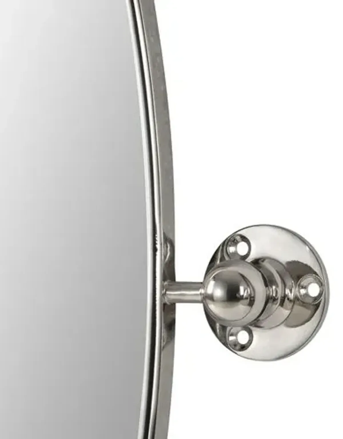 Triton Oval Wall Mirror - Nickel Plated