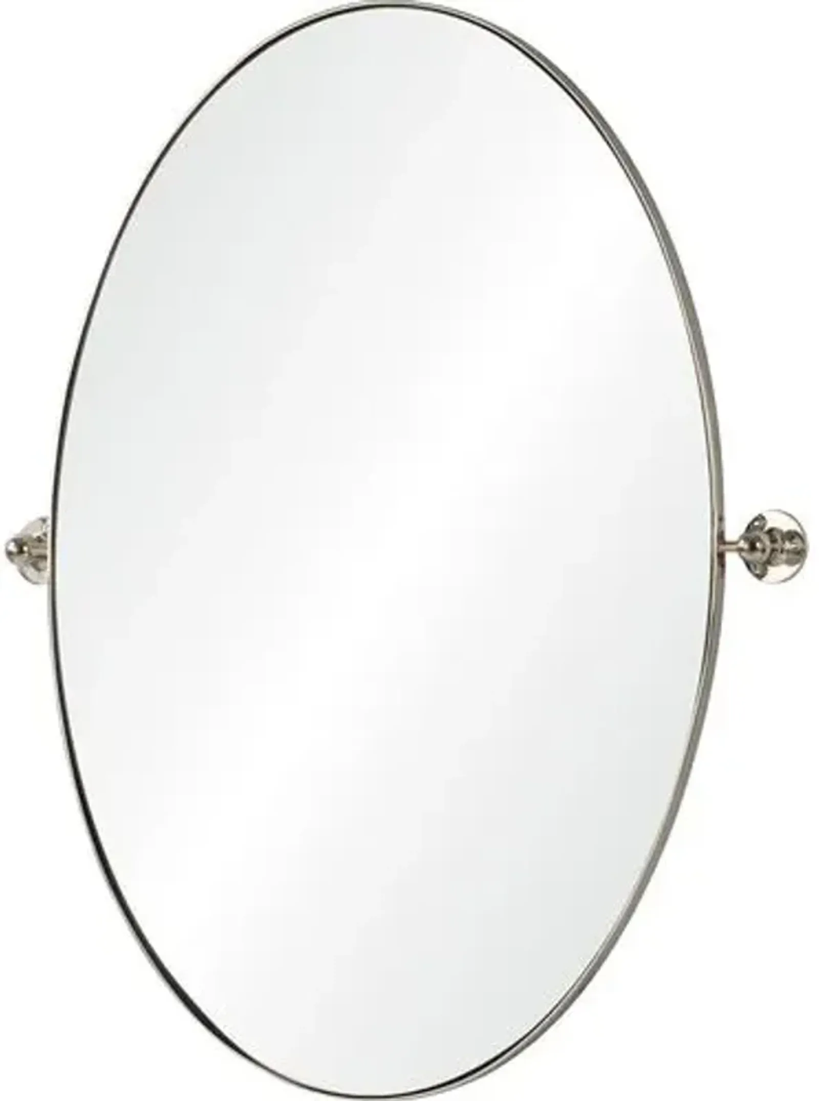 Triton Oval Wall Mirror - Nickel Plated