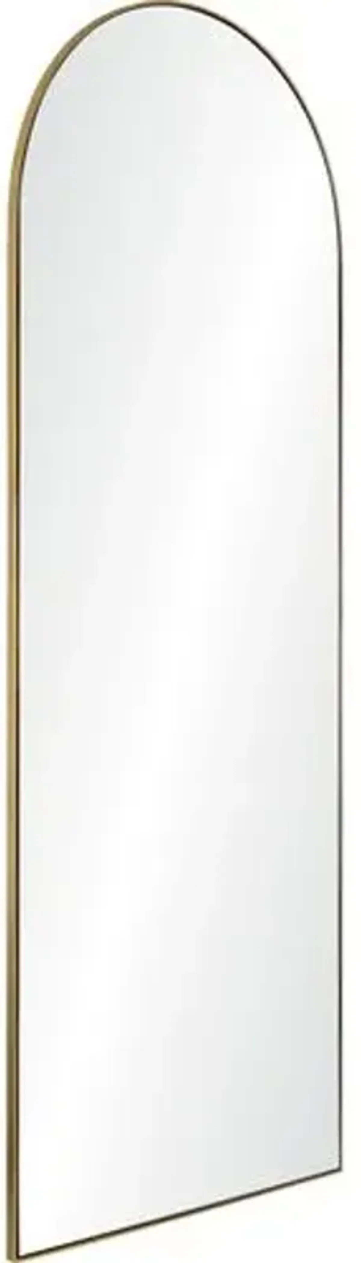 Galanthis Arched Full Length Mirror - Gold Leaf - Yellow