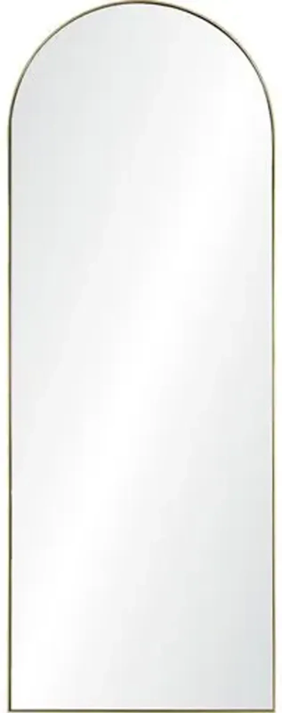 Galanthis Arched Full Length Mirror - Gold Leaf - Yellow