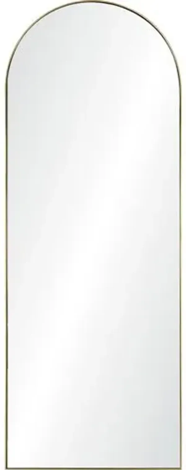 Galanthis Arched Full Length Mirror - Gold Leaf - Yellow