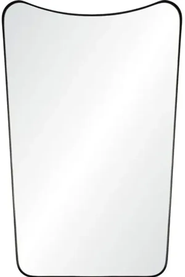 Lirien Reverse Arch Wall Mirror - Matte Black