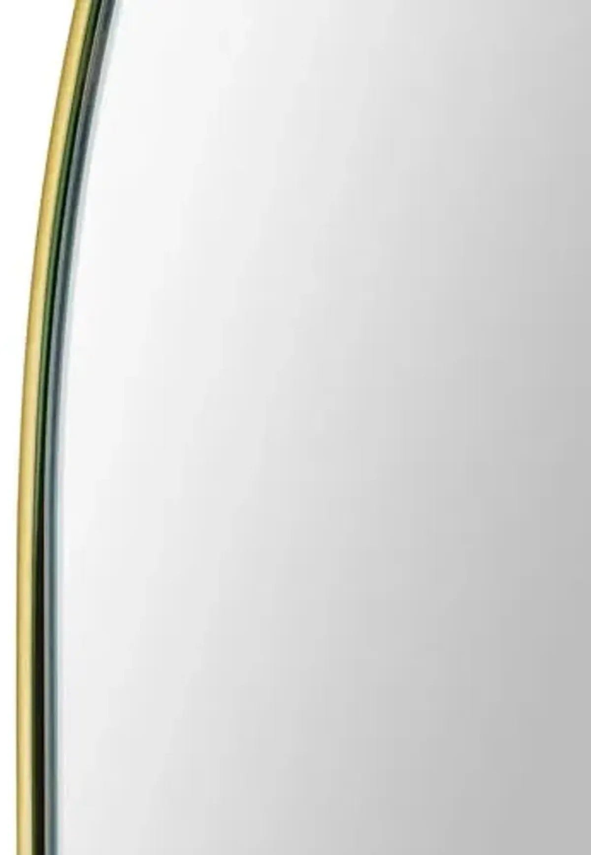 Cassiel Oval Wall Mirror - Satin Brass