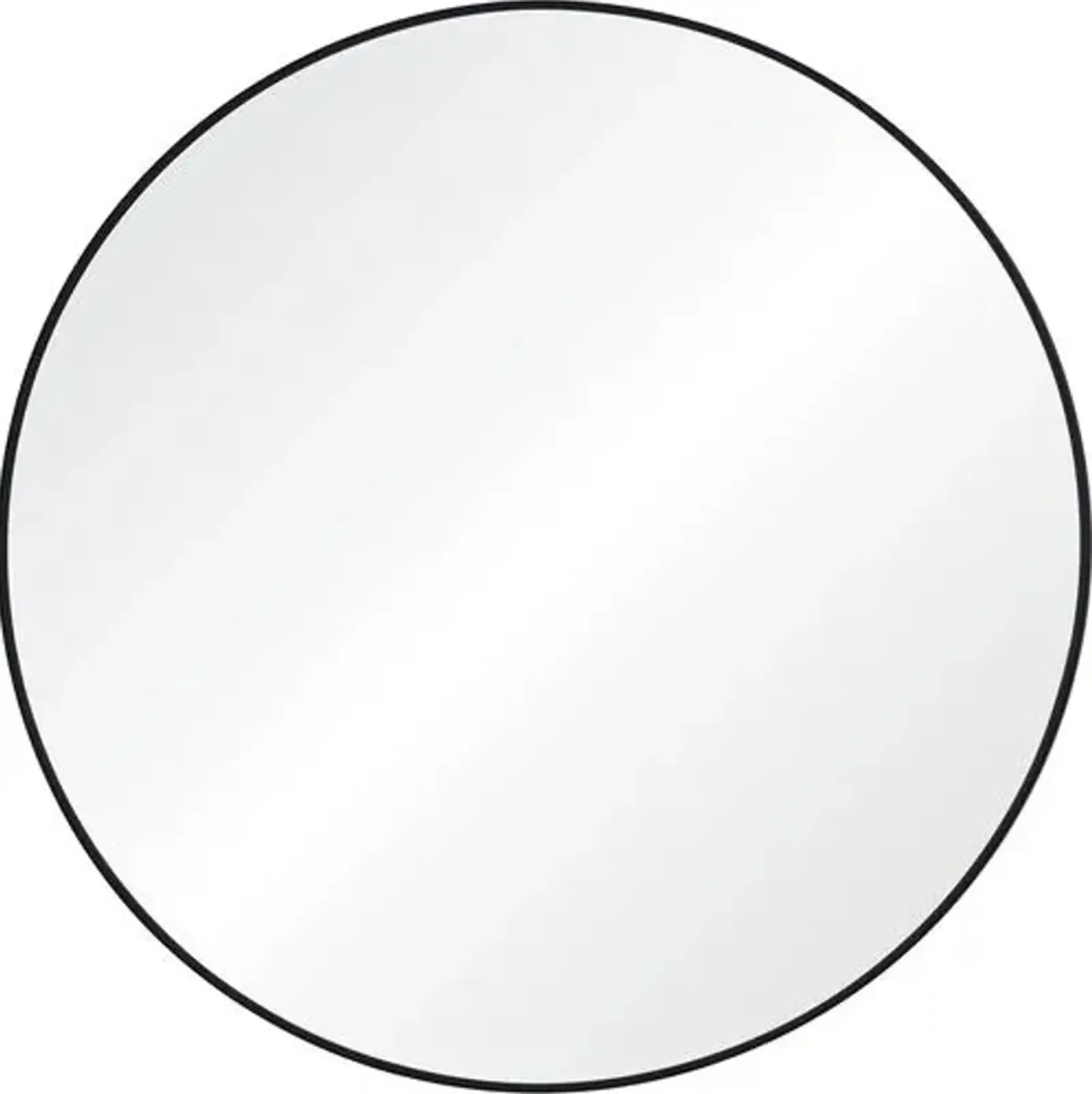 Orlena Round Wall Mirror - Matte Black