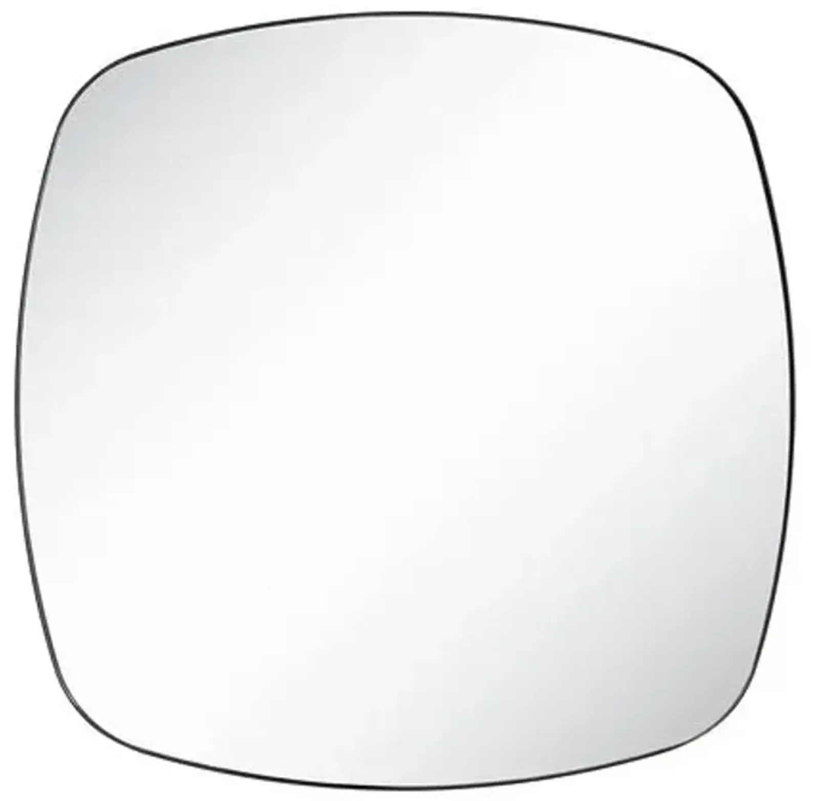 Raya Rounded Wall Mirror - Matte Black