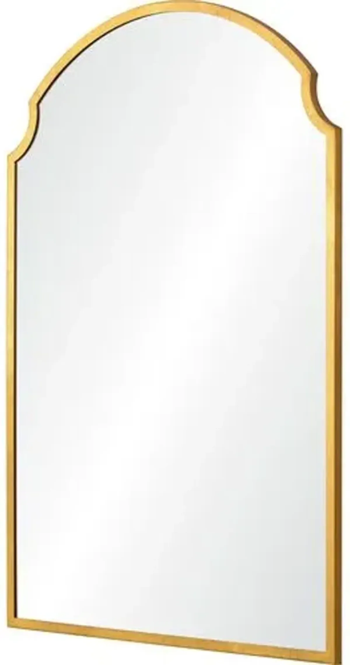 Esai Arched Wall Mirror - Gold Leaf