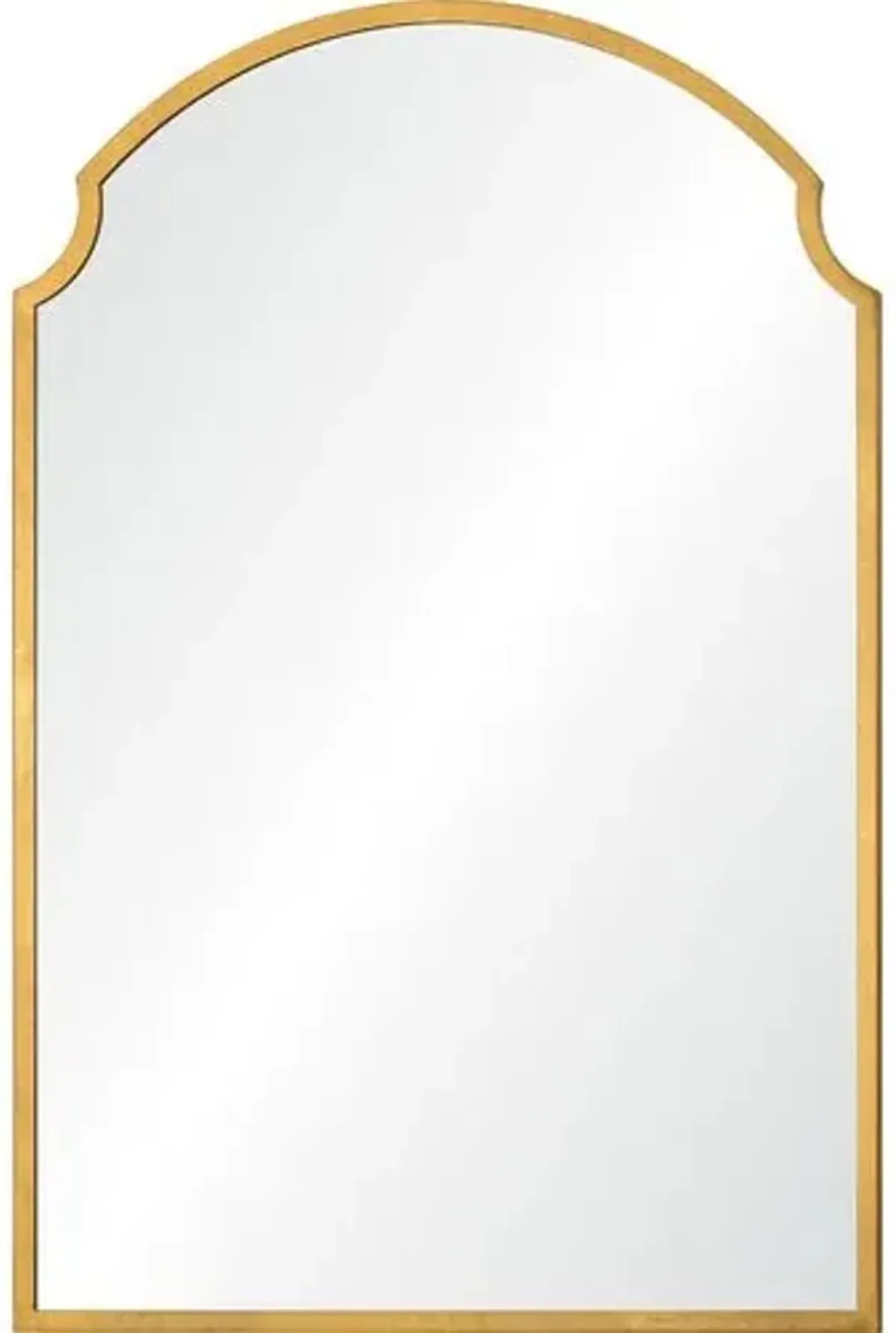 Esai Arched Wall Mirror - Gold Leaf