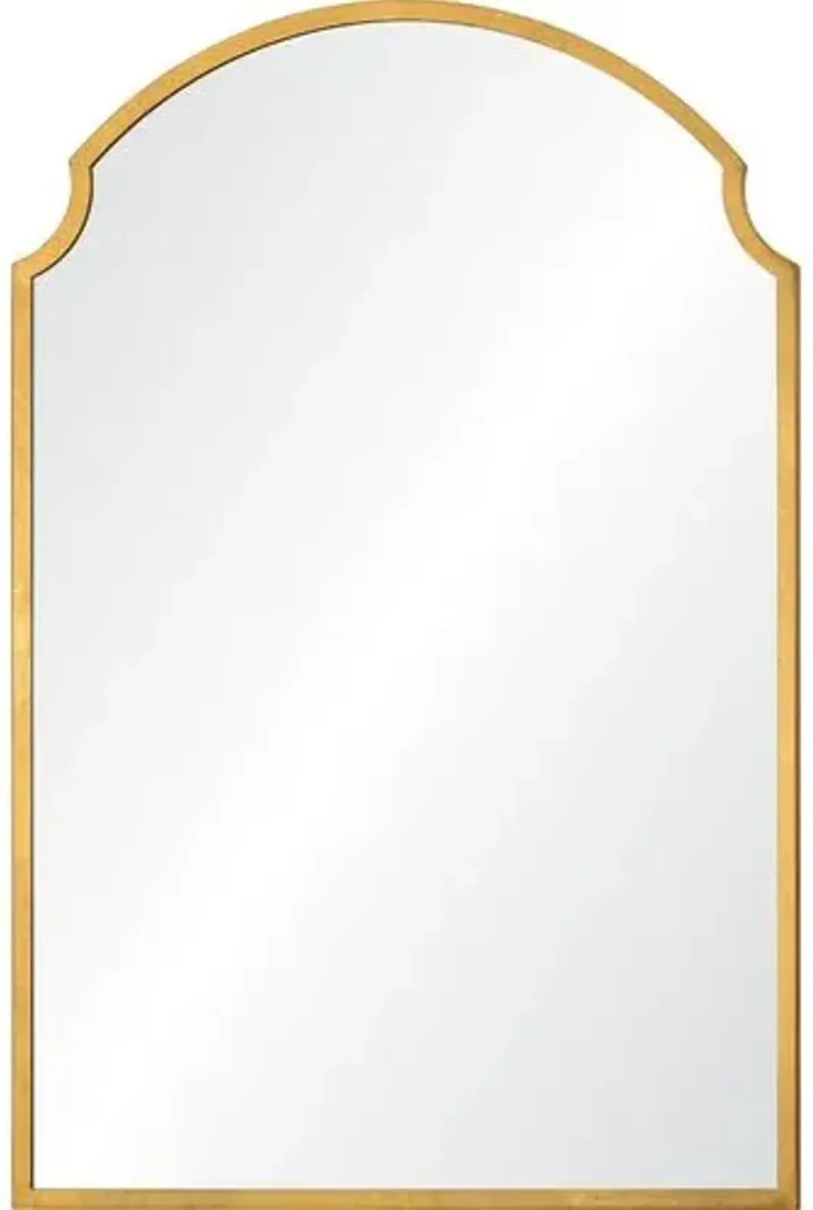 Esai Arched Wall Mirror - Gold Leaf