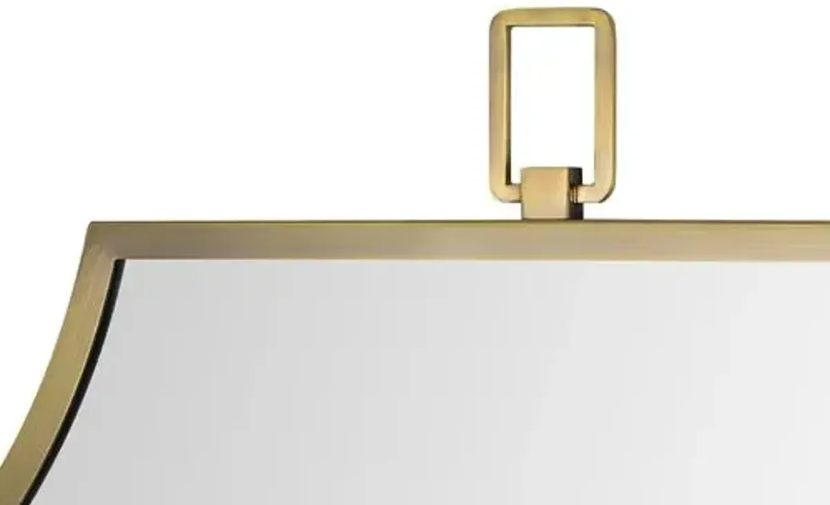 Helios Wall Mirror - Antique Brushed Brass