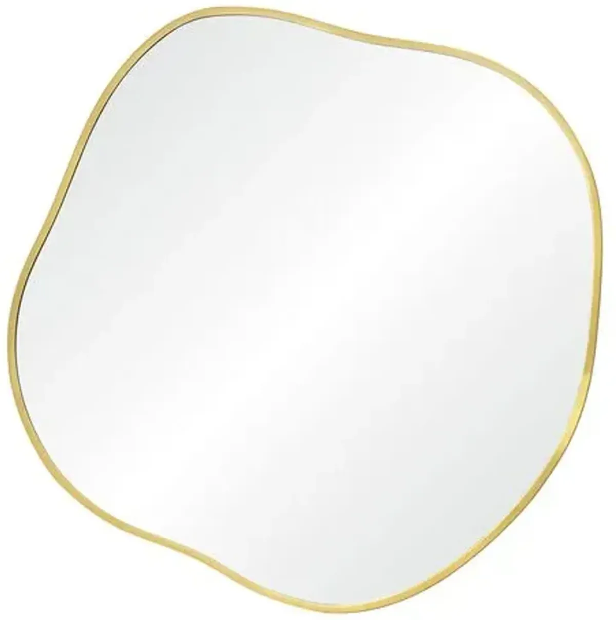 Set of 3 Renzo Abstract Wall Mirrors - Satin Brass