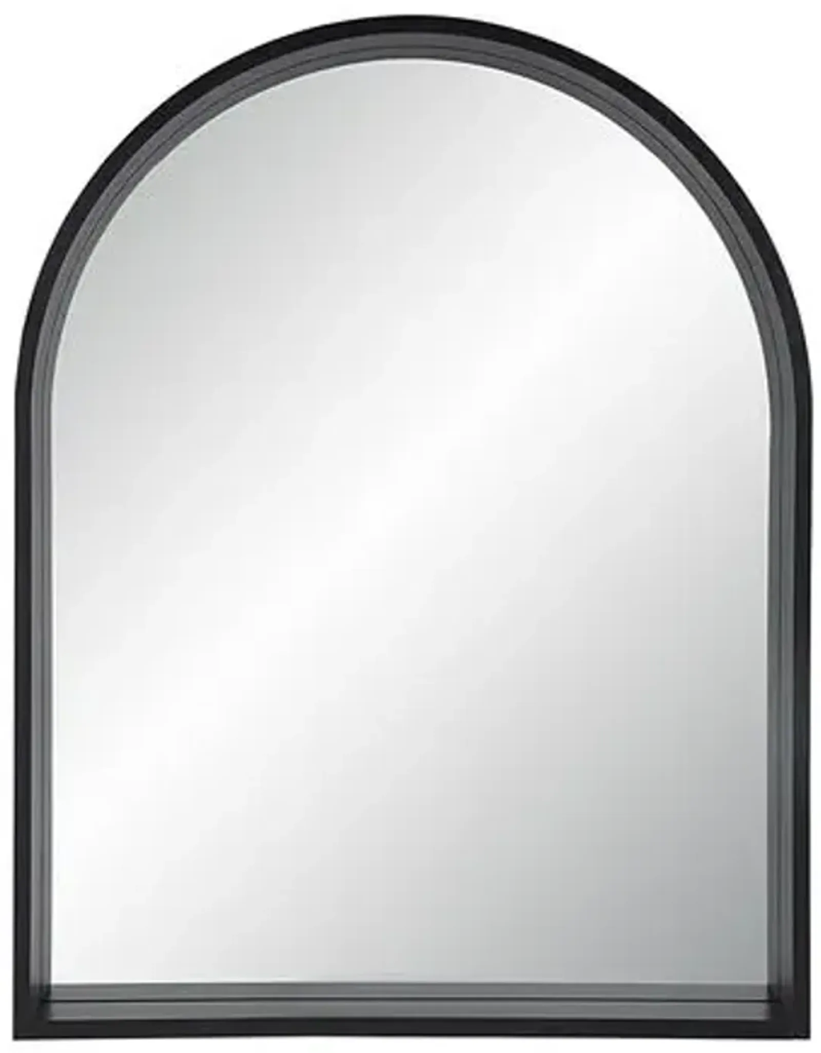 Axelle Arched Wall Mirror - Matte Black