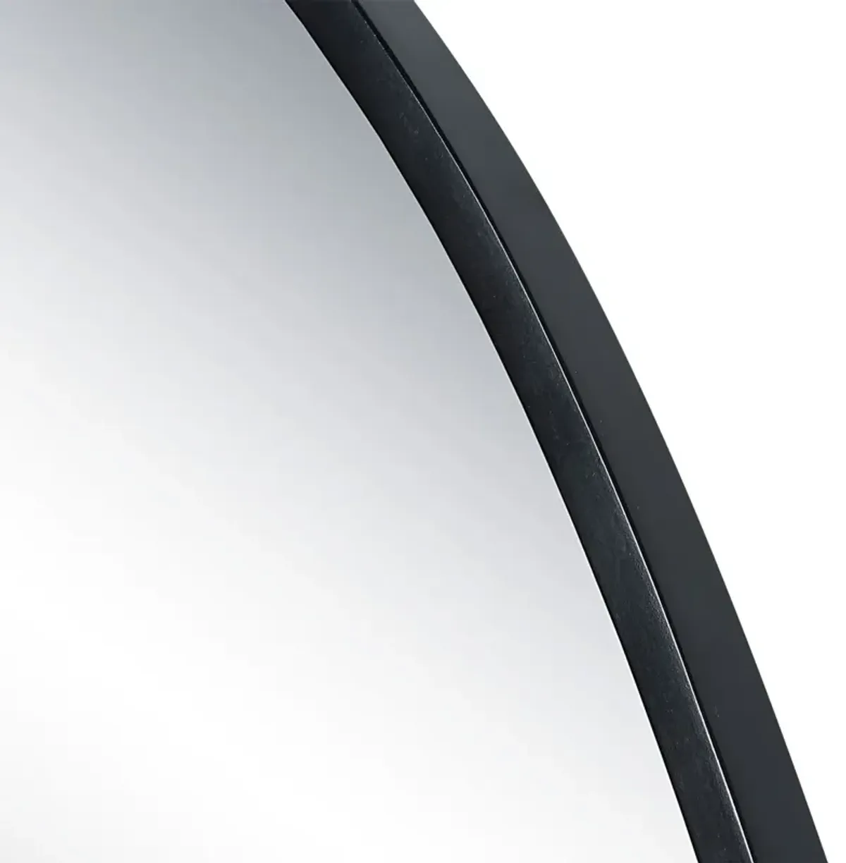 Sylas Oval Wall Mirror, Matte Black