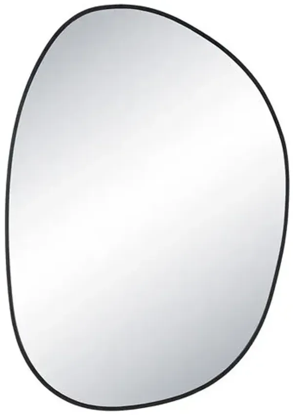Sylas Oval Wall Mirror - Matte Black