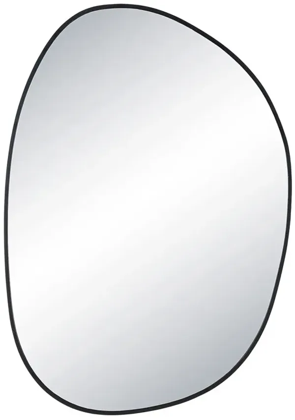 Sylas Oval Wall Mirror, Matte Black