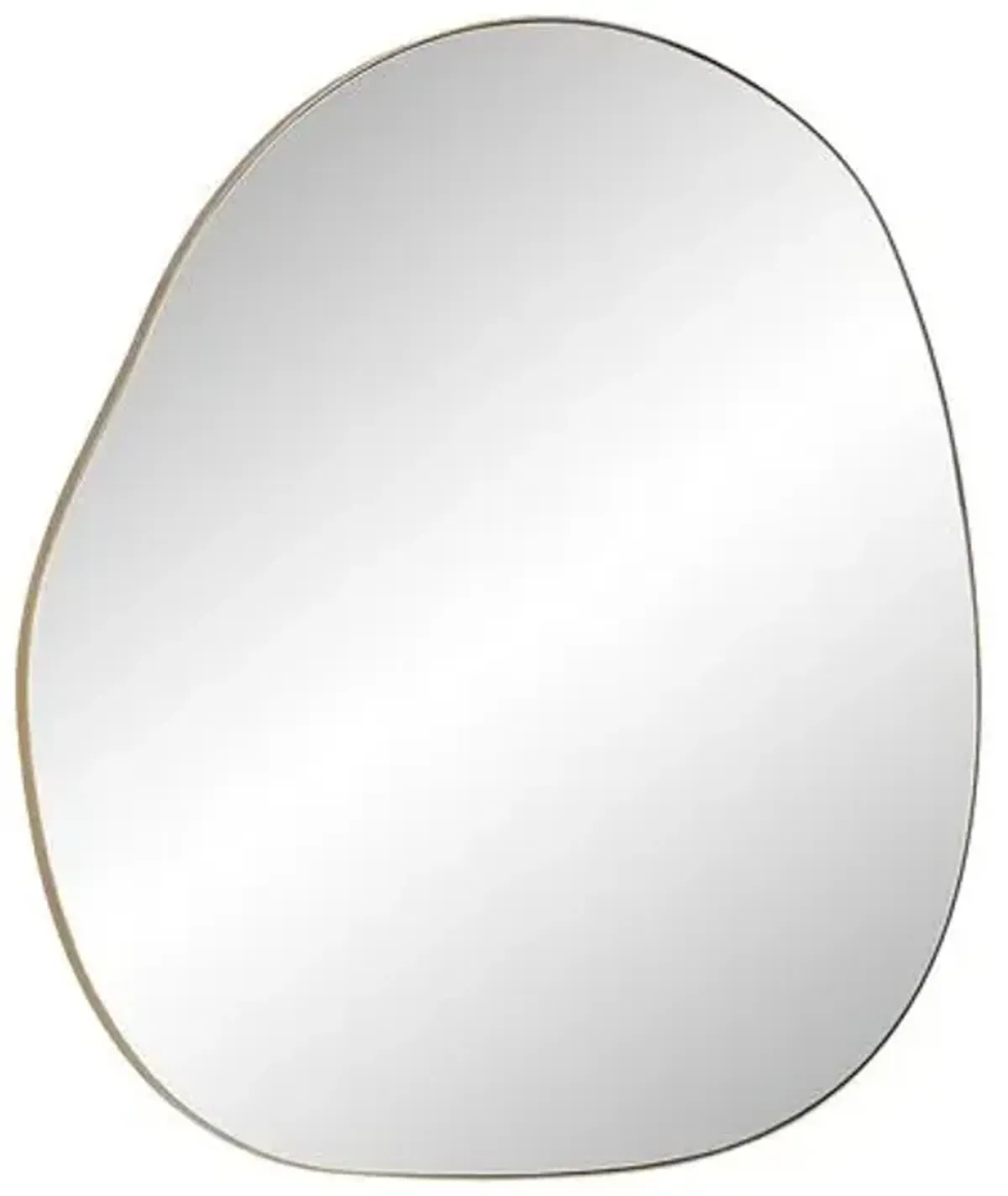 Hiro Round Wall Mirror - Burnished Brass