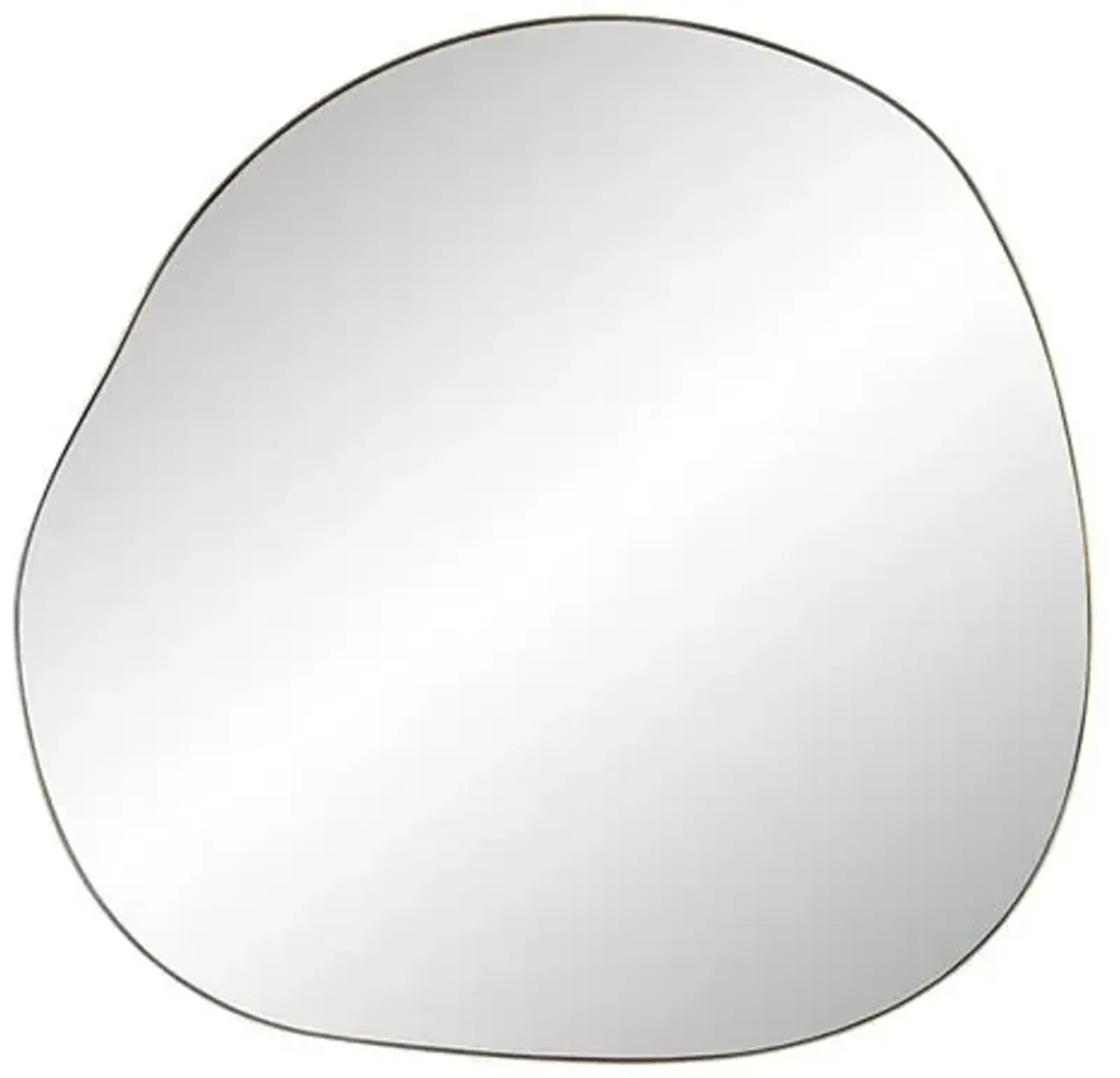 Hiro Round Wall Mirror - Burnished Brass