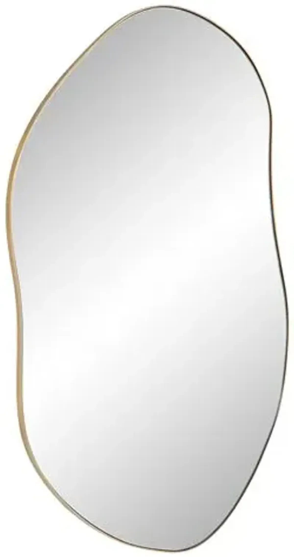 Marius Abstract Wall Mirror - Burnished Brass