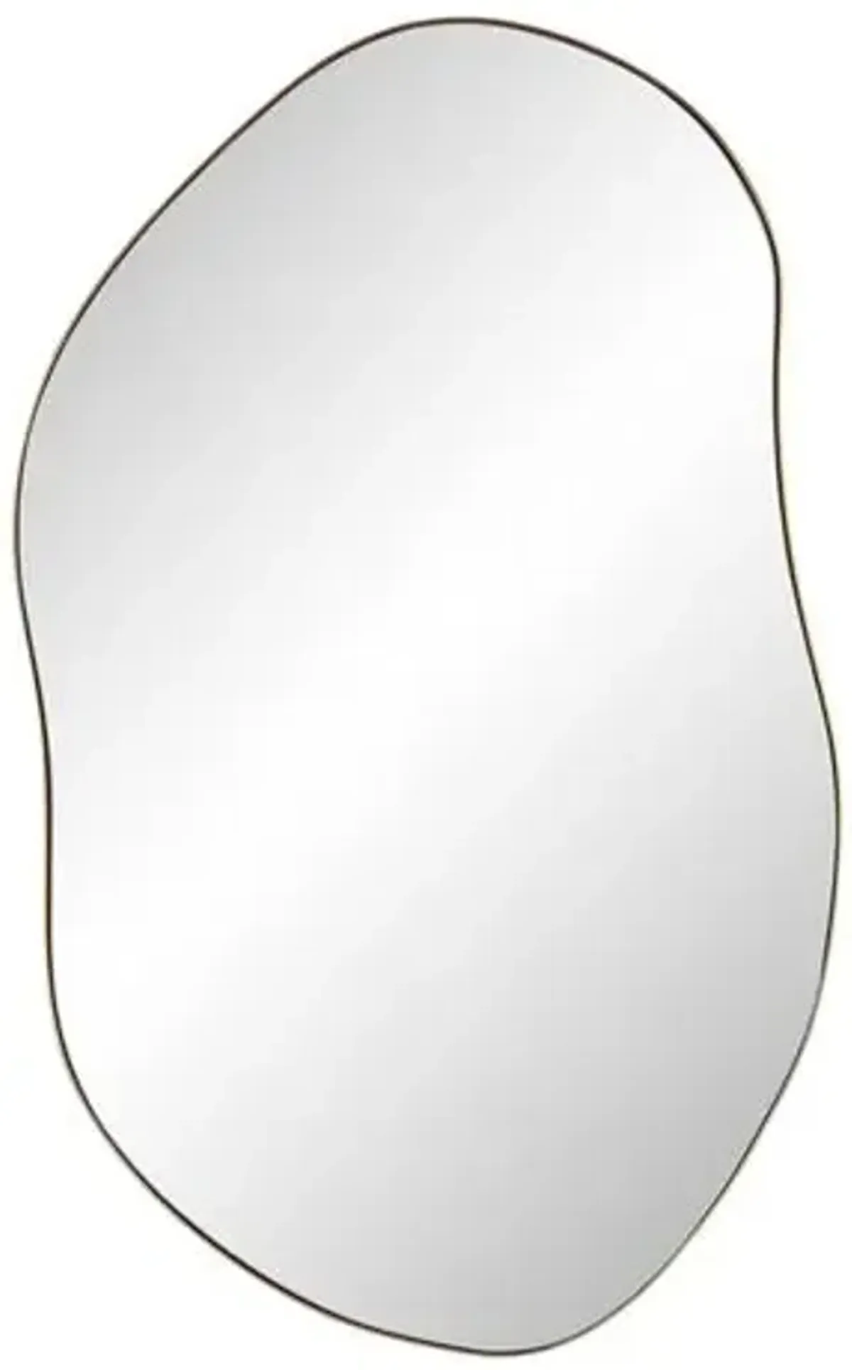 Marius Abstract Wall Mirror - Burnished Brass